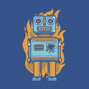 Burning Robot T-Shirt