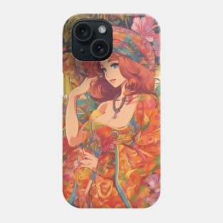 Manga Madness: Colorful Anime Girl Phone Case