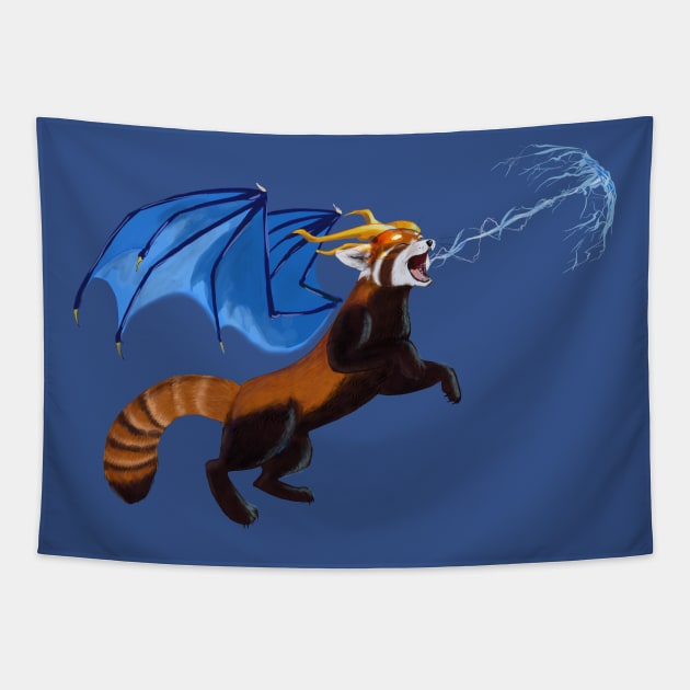 Red Panda Tapestry by Khalico