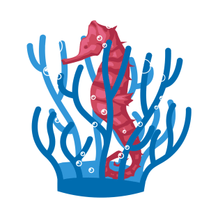 Sea Horse hiding in corals T-Shirt