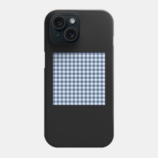 Gingham by Suzy Hager    Bismark Blue Large Gingham Phone Case