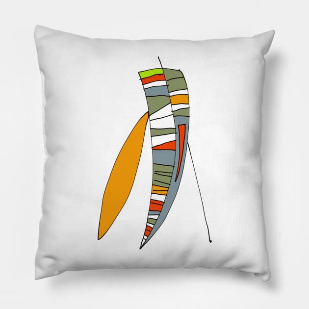 Post modern flowers Pillow by Jonesyinc