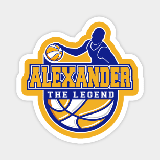 Alexander The Legend Basketball Custom Player Your Name Magnet