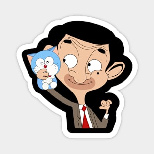 Mr Bean and Doraemon Magnet