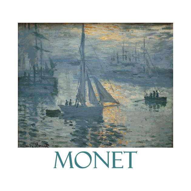 Sunrise - The Sea (1873) by Claude Monet by Naves