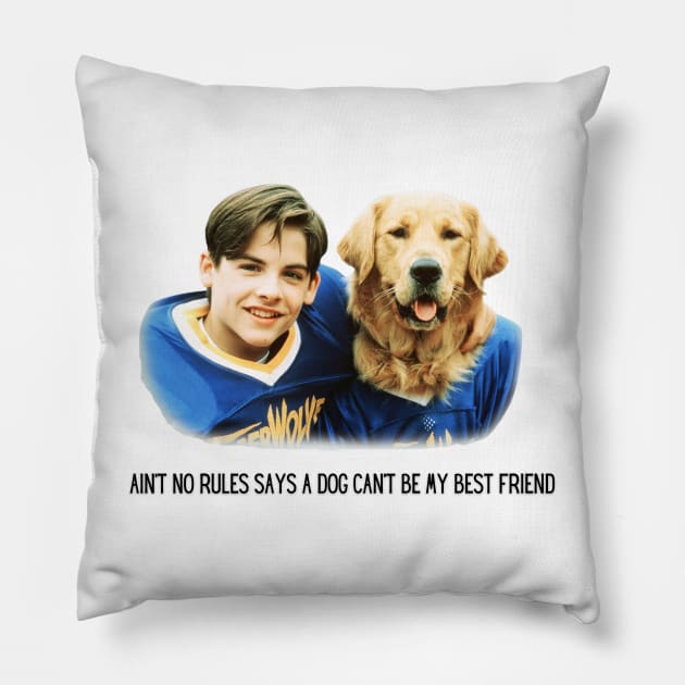 Air Bud Is My Bud Pillow by flopculture