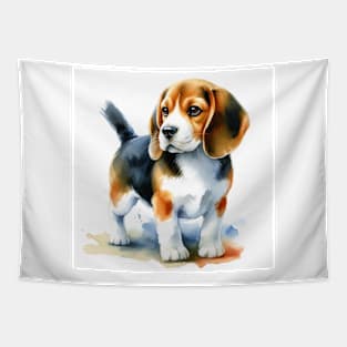 Beagle Watercolor - Beautiful Dog Tapestry