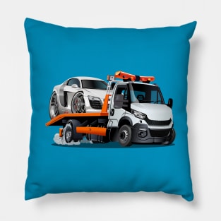 Cartoon tow truck Pillow