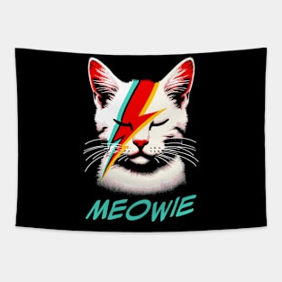 Retro Cat Rock and Roll Music Concert Festival Band Funny Cat Tapestry