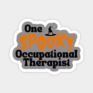 Occupational Therapy Halloween Design with Black Letters Magnet