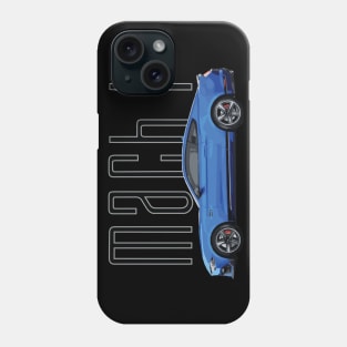 Mach 1 S550 Mustang GT 5.0L V8 Antimatter Blue Car Phone Case