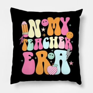 In My Cool Teacher Era In My Teacher Era Word On Back Pillow