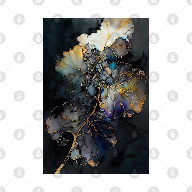 Heavenly Hydrangea - Abstract Alcohol Ink Resin Art by inkvestor