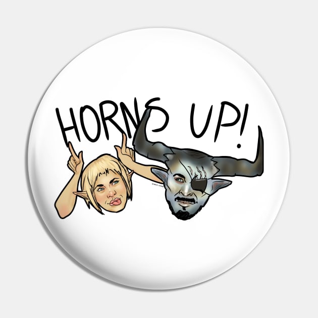 Horns Up Pin by georgiagoddard