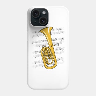 Tenor Horn Player Hornist Brass Musician (Colour) Phone Case