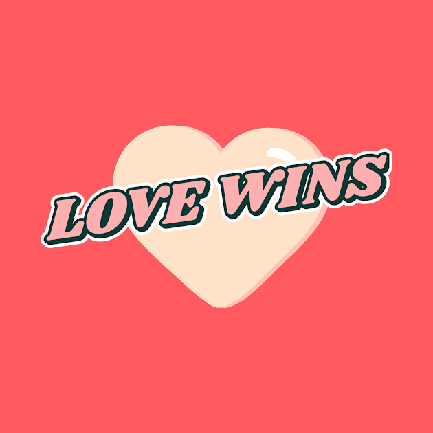 Love wins by AllPrintsAndArt