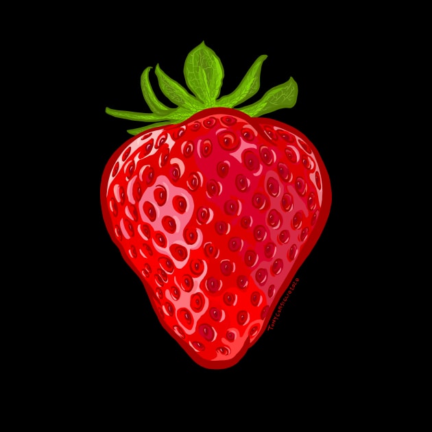 Red Juicy Strawberry by doubletony