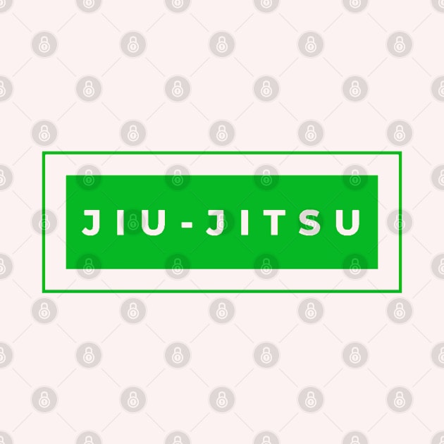 BJJ Jiu Jitsu Minimal Green by HootVault