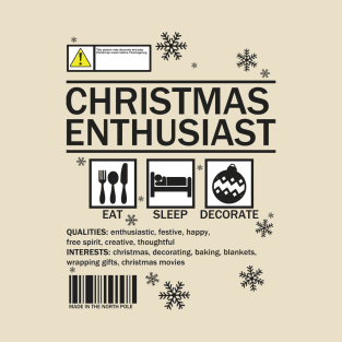 Christmas enthusiast label T-Shirt