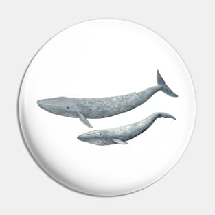 Blue whale Pin