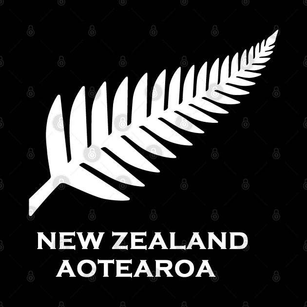 New Zealand silver fern flag by Travellers