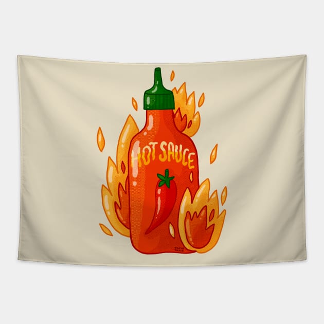 Hot Hot Sauce Tapestry by Tania Tania