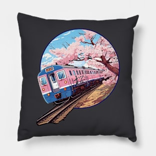 Sakura Train Pillow