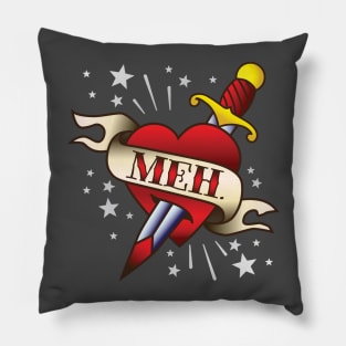 Meh Tattoo Pillow