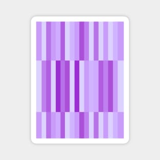 Purple Geometric Stripes Block Pattern Magnet