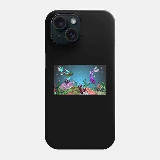 The life of marine corals Phone Case by jleopold