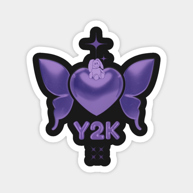 Y2k Aesthetic Artwork Magnet by soulfulprintss8