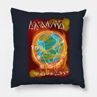 my earth is hot Pillow