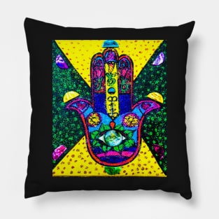 Talk to the Hamsa Pillow