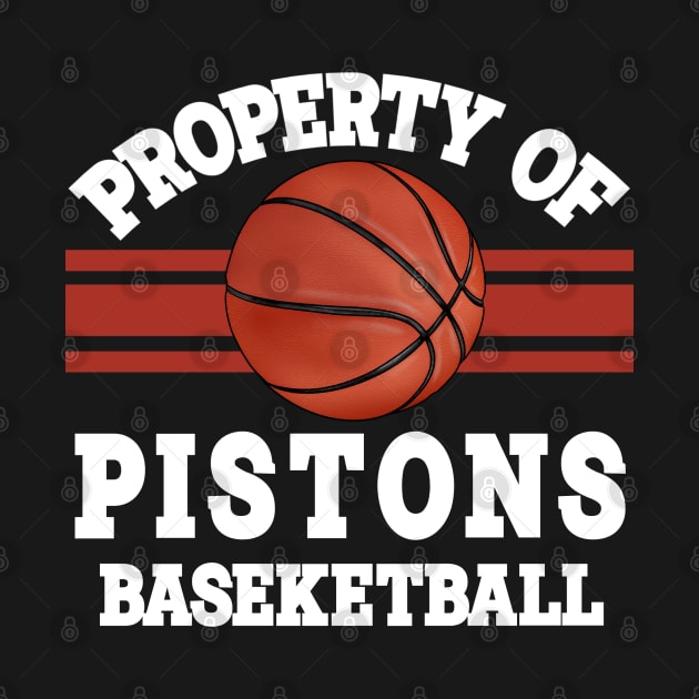 Proud Name Pistons Graphic Property Vintage Basketball by Frozen Jack monster