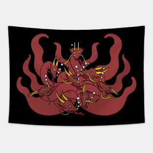 Koshi, the 8-headed, 8-tailed drunken dragon Tapestry