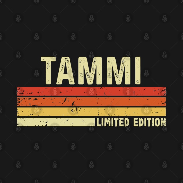 Tammi Name Vintage Retro Limited Edition Gift by CoolDesignsDz