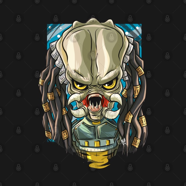 Pop Culture Caricature #23 - Predator by yazgar