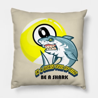 nine ball pool shark Pillow