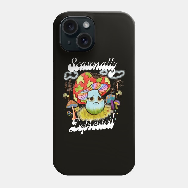 Seasonally Depressed -  70s mushroom Phone Case by Deardarling