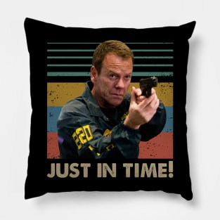 Jack Bauer just in time vintage Pillow