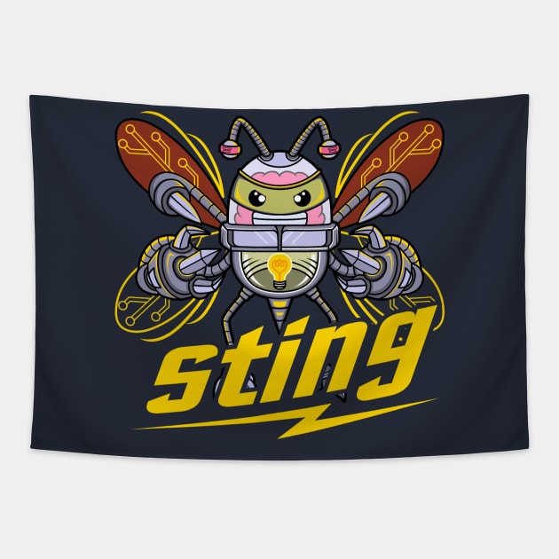 Sting Tapestry by ReasArt