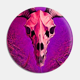 Demonic Goat Skull Pin