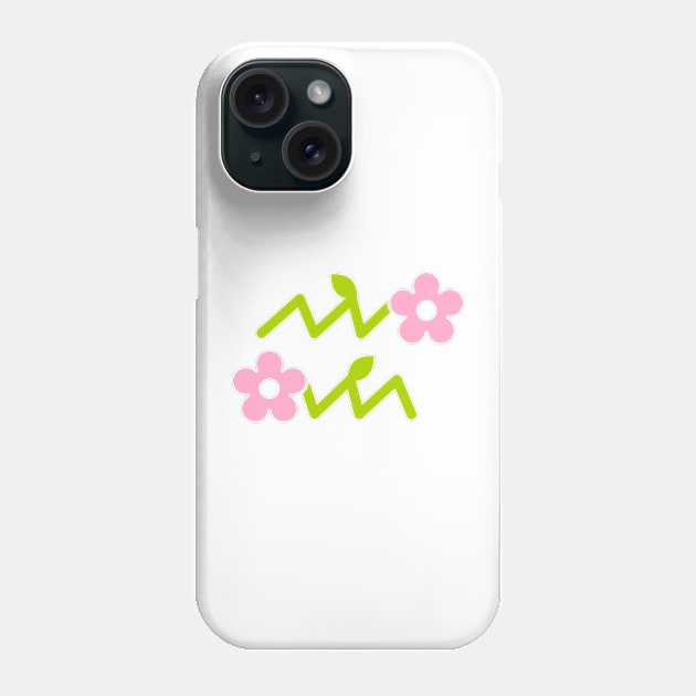 Floral Aquarius Phone Case by CoreyUnlimited