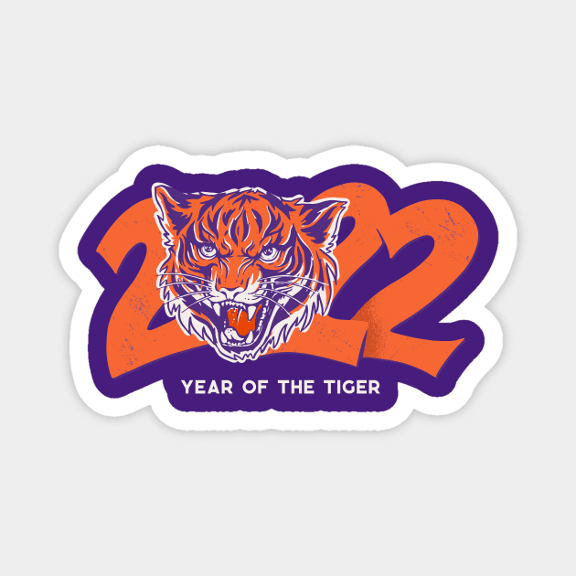 2022 Year of the Tiger // Tiger Football Magnet by SLAG_Creative