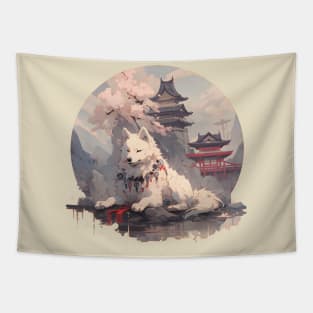 Japanese Spitz Tapestry