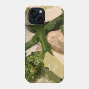 Thai Green Chicken Curry Abstract Art Phone Case