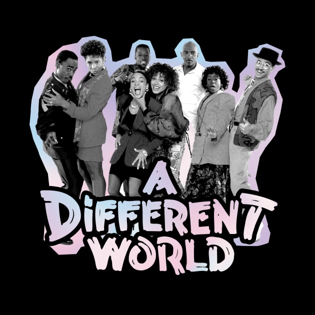 A Different World - vintage black and white by Cybord Design