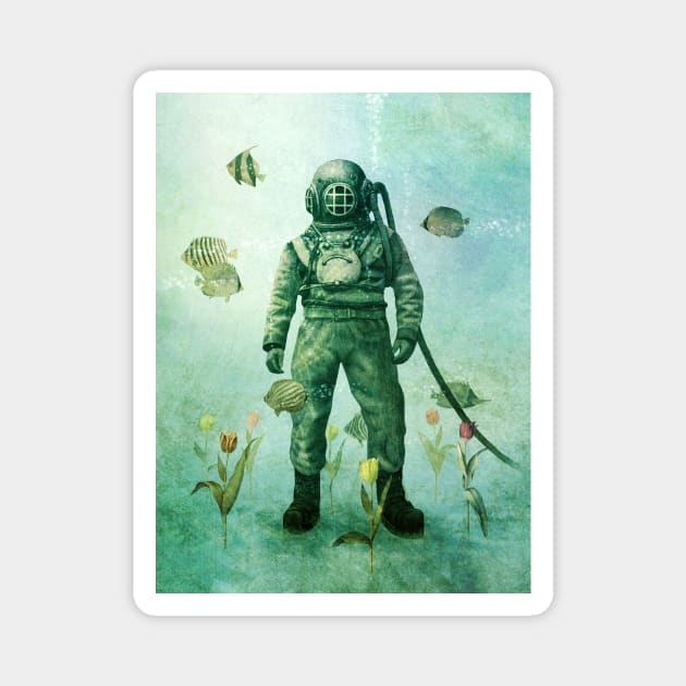 Deep Sea Garden Magnet by Terry Fan