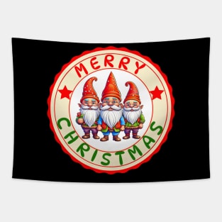 Cute Christmas Gnomes Tapestry