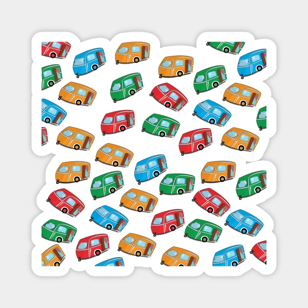 Caravan pattern Magnet by nickemporium1